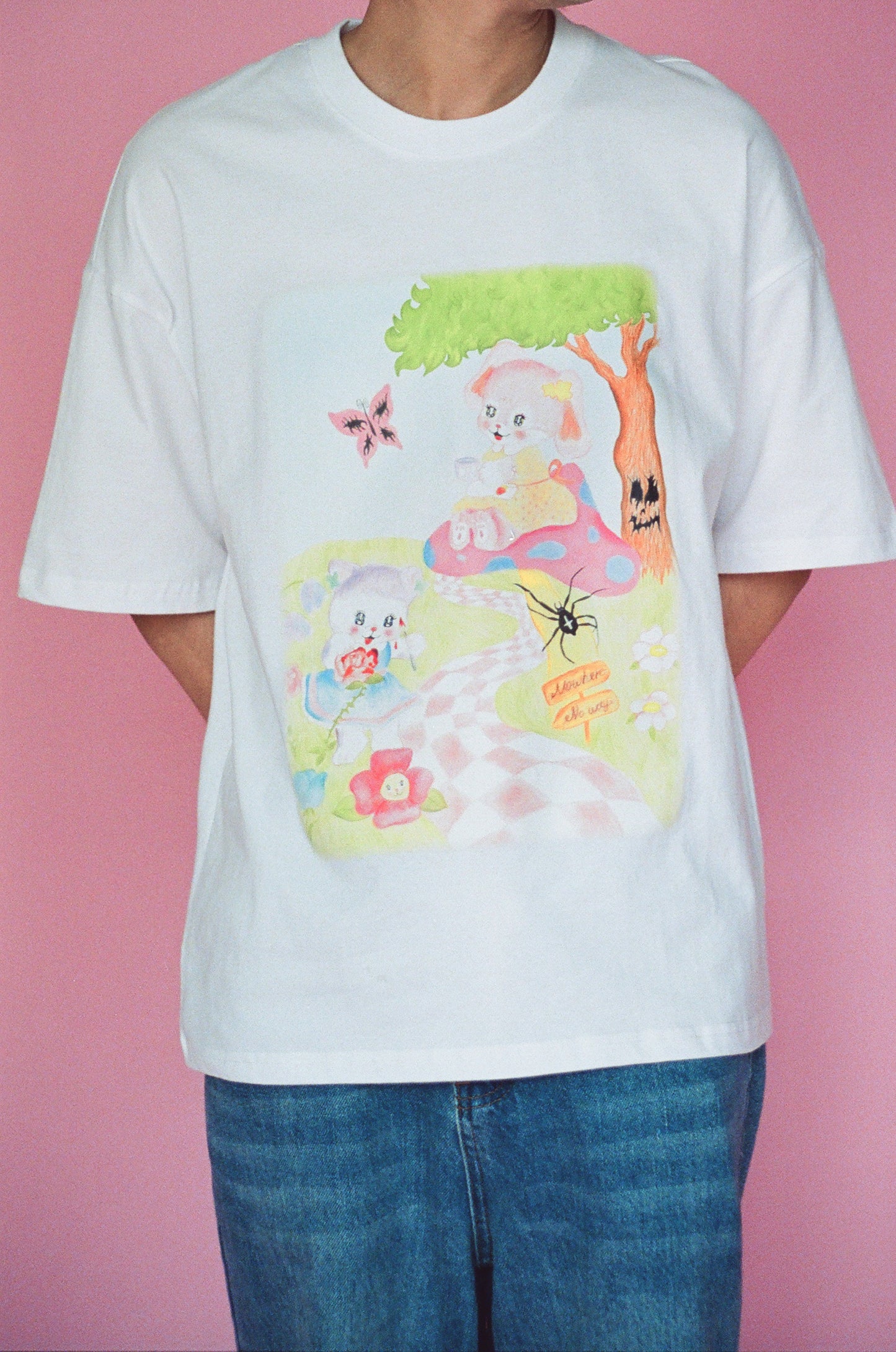 PRISM - T-Shirt - Psilocybe Alice Full Drawing