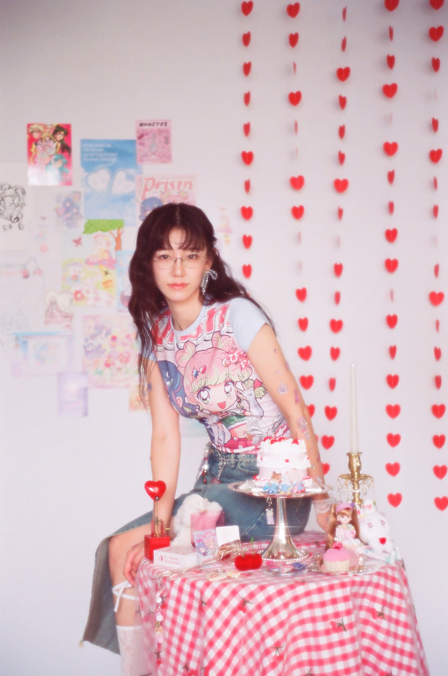 PRISM - Cropped T-Shirt- Full Print Magazine Style