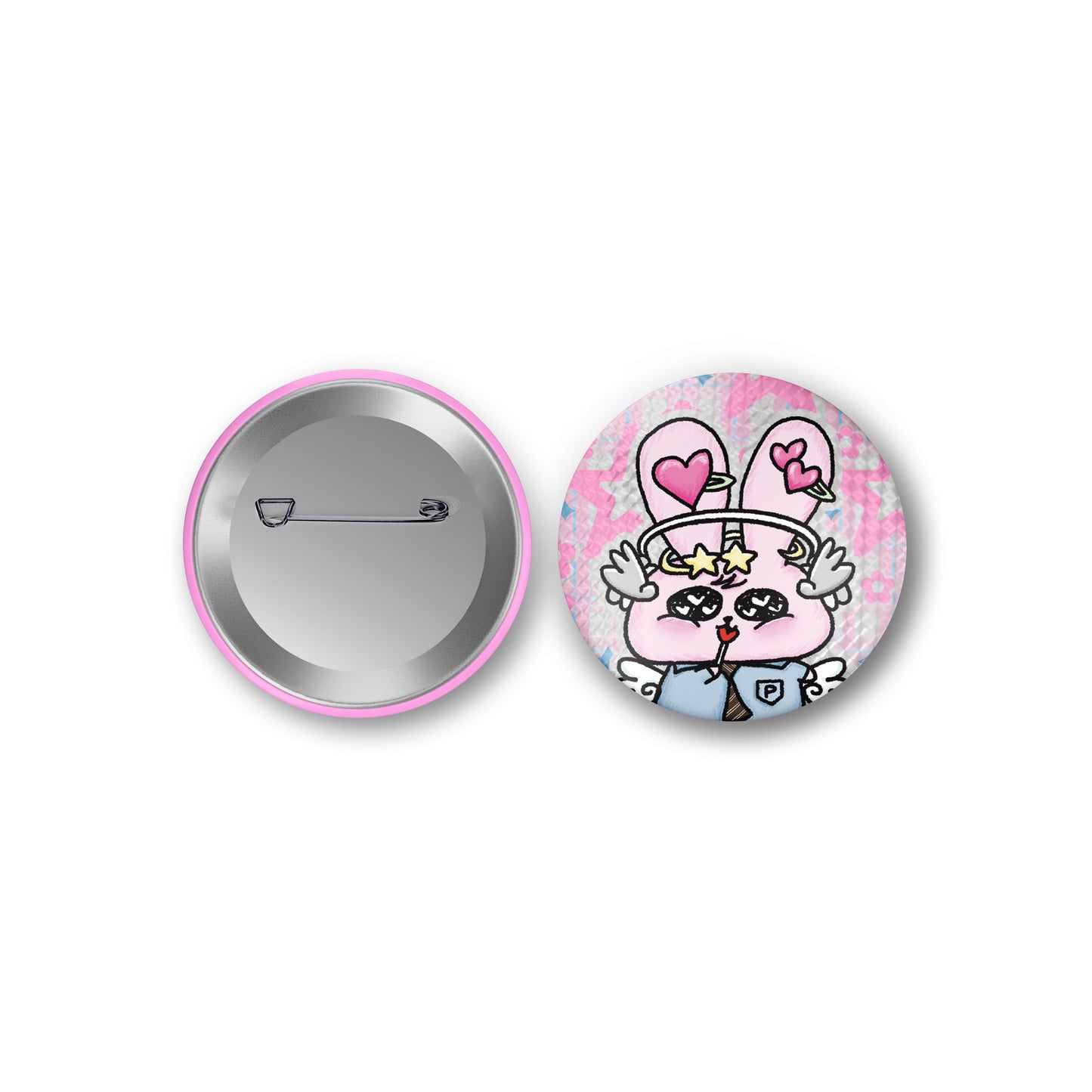 PRISM x Zit Zit - Holographic Badge (Piko - Pink)
