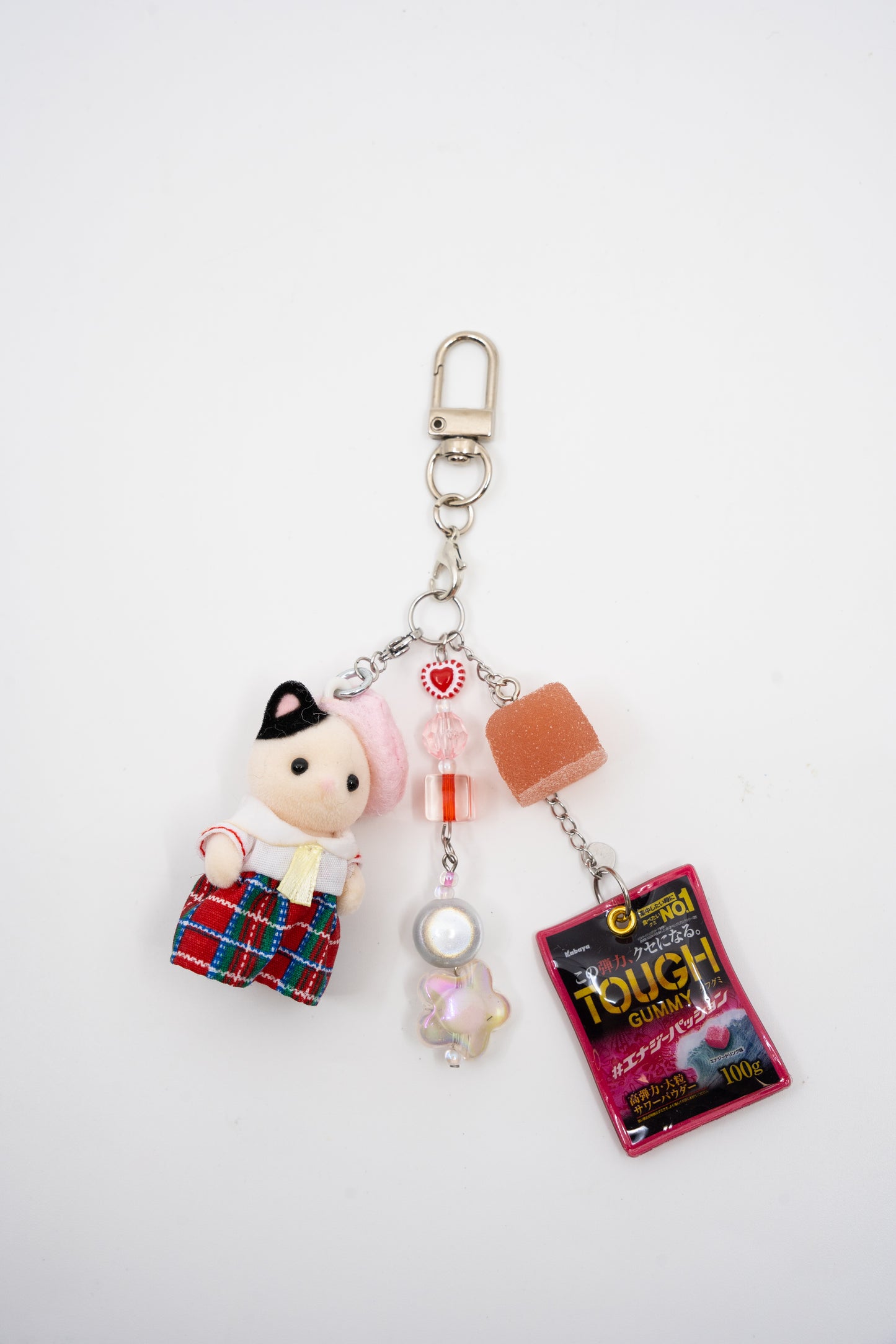 Mangekyo - Sylvanian Families v4 - Japan-Limited Keychain Baby Tuxedo Cat Beaded Keychain Trinket