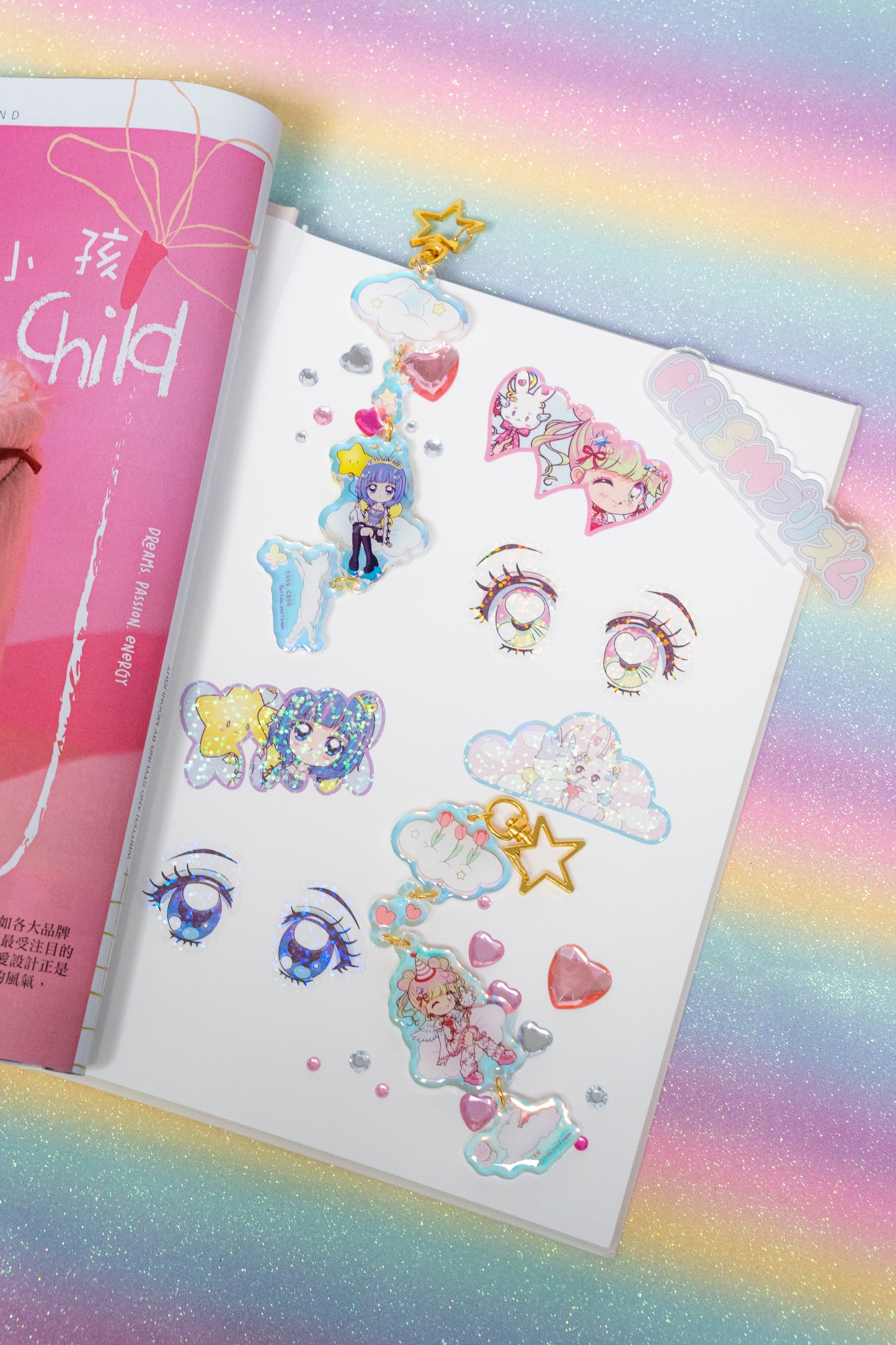 PRISM 2nd Anniversary - Sticker Set of 2 (Shoujo's Eyes, Piko and Chou Chou)