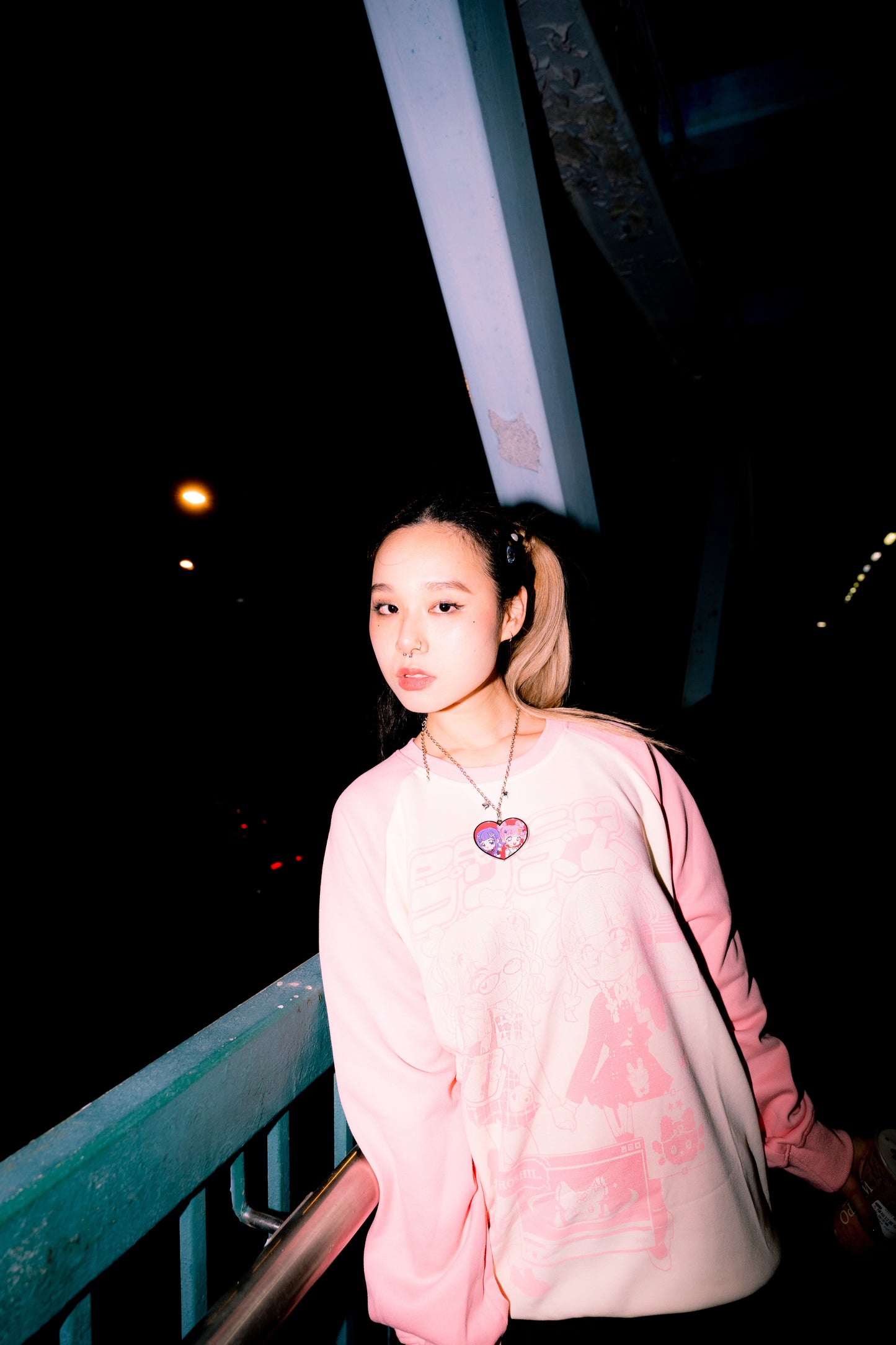 PRISM - Piko and Chou Chou Long-Sleeve Shirt (Baby Pink)