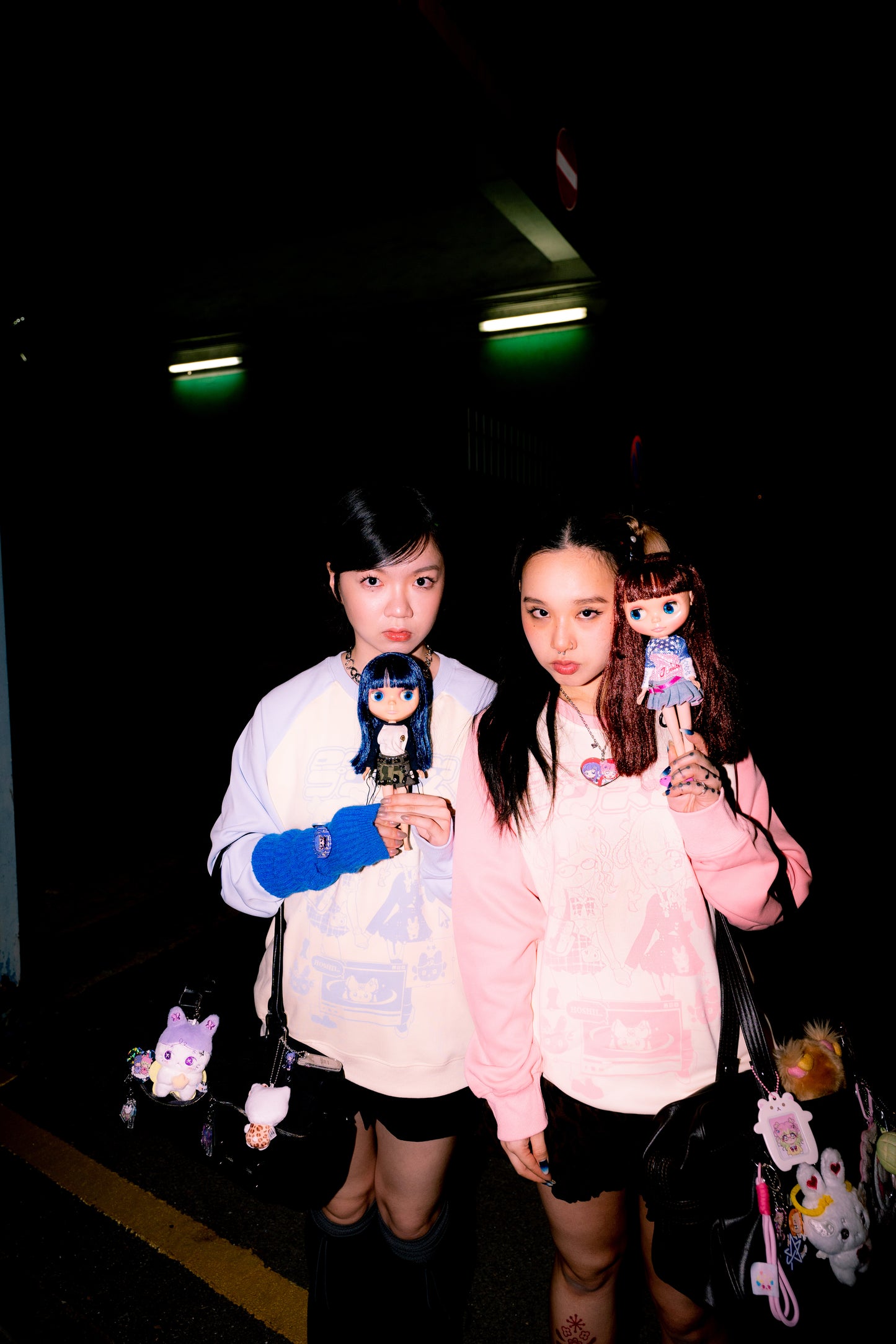 PRISM - Piko and Chou Chou Long-Sleeve Shirt (Baby Blue)