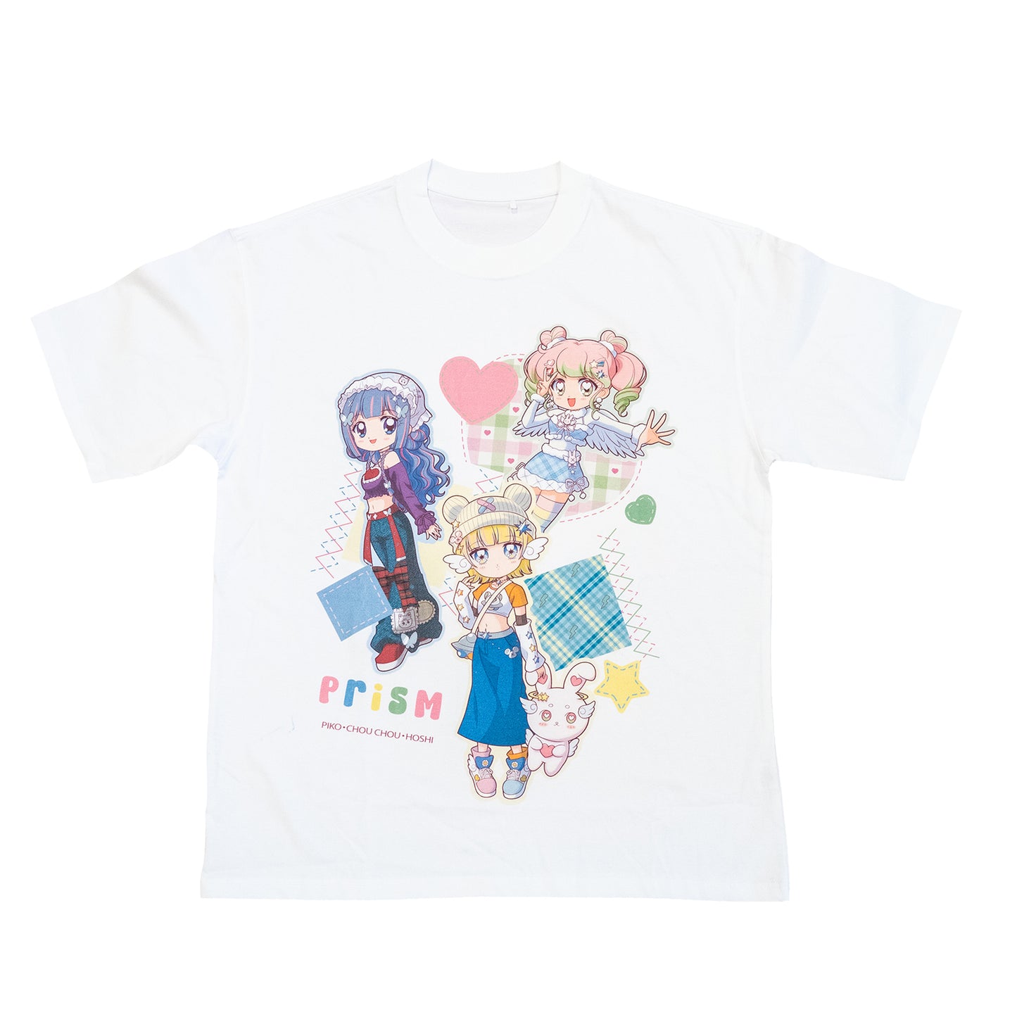 Regular Fit T-Shirt White - PRISM Patchwork