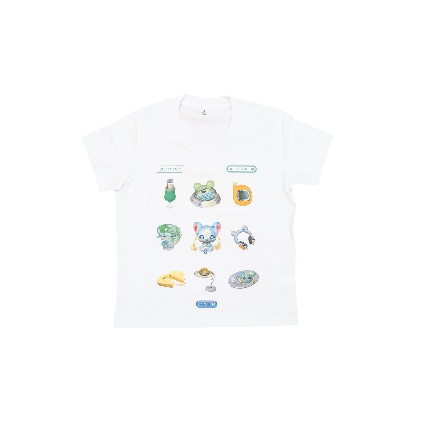 Slim Fit T-Shirt White - the825thdream 3D Hoshi