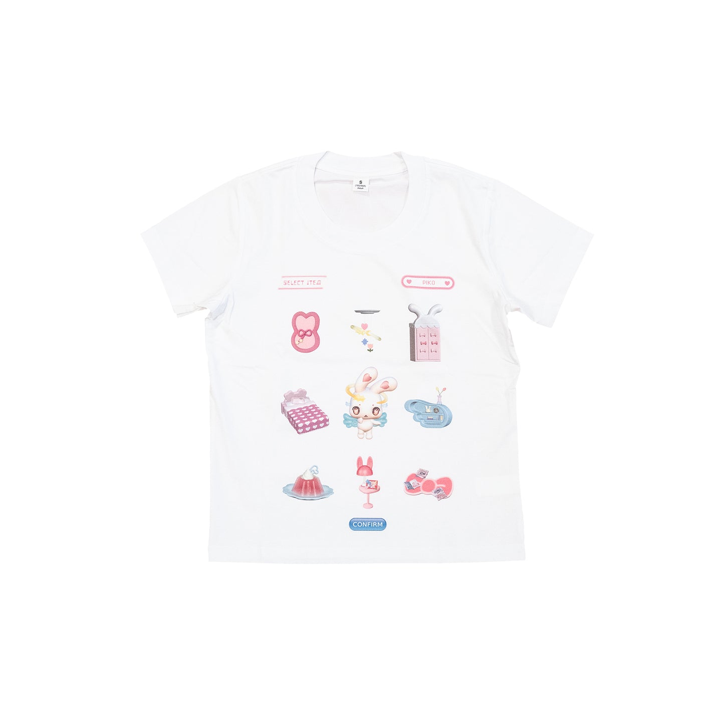 Slim Fit T-Shirt White - the825thdream 3D Piko