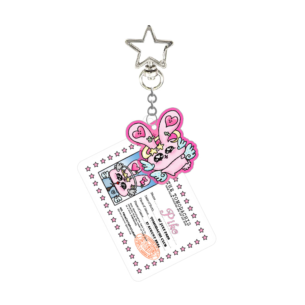 PRISM x Zit Zit - "ID" Glitter Acrylic Keychain (Piko - Pink)