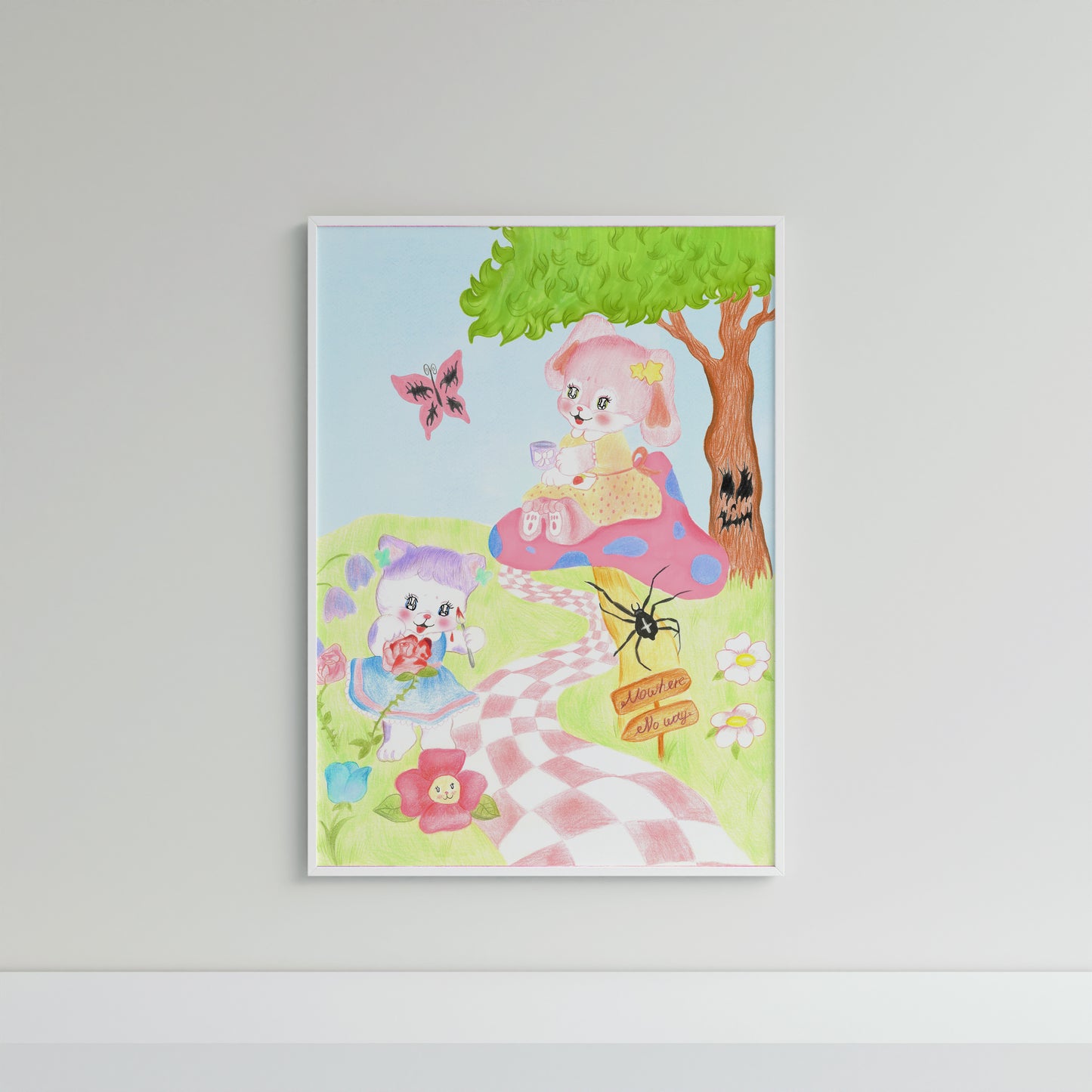 PRISM - Psilocybe - Alice in the Wonderland (A4 Artprint)