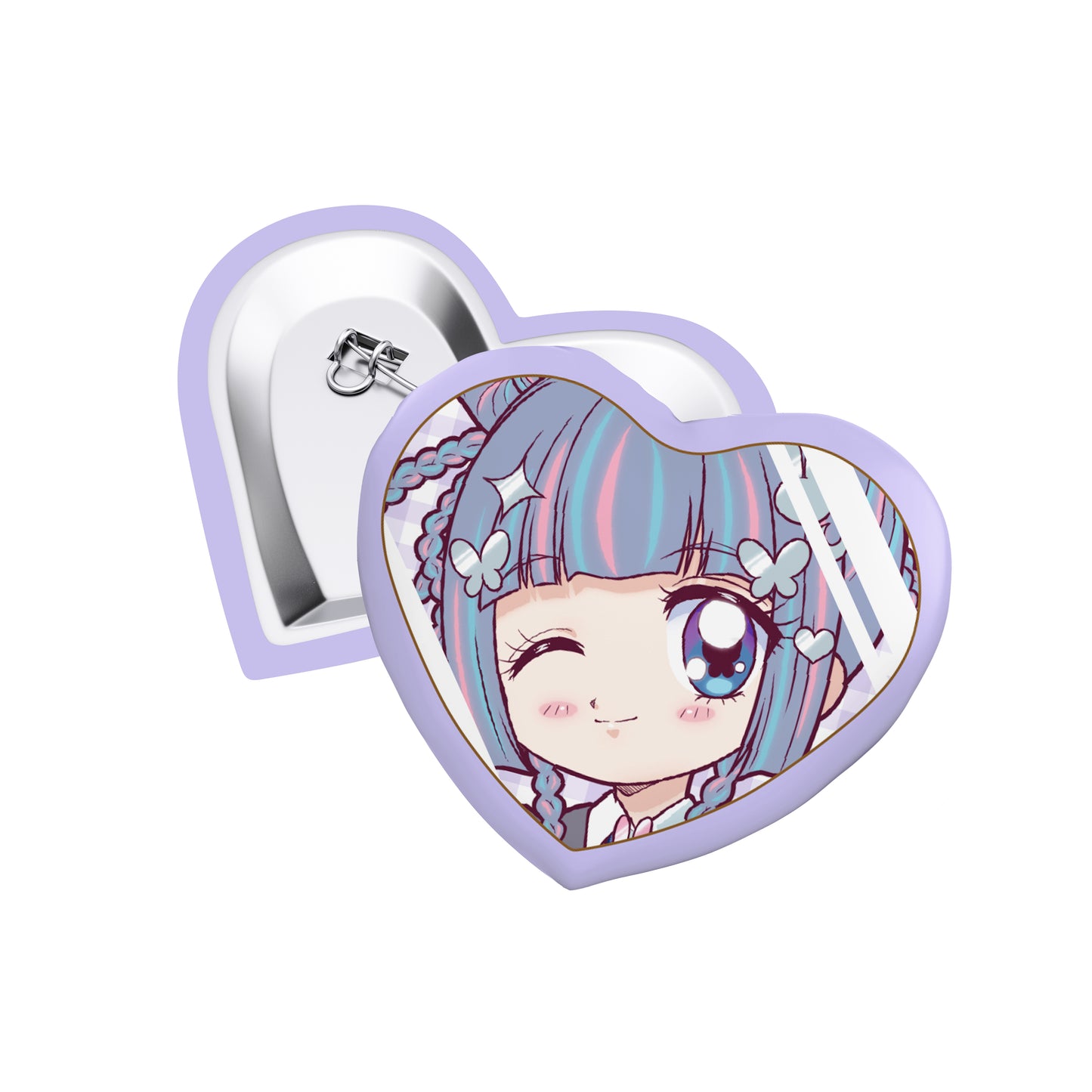 PRISM - Heart Shape Sparkling Badge (Chou Chou)