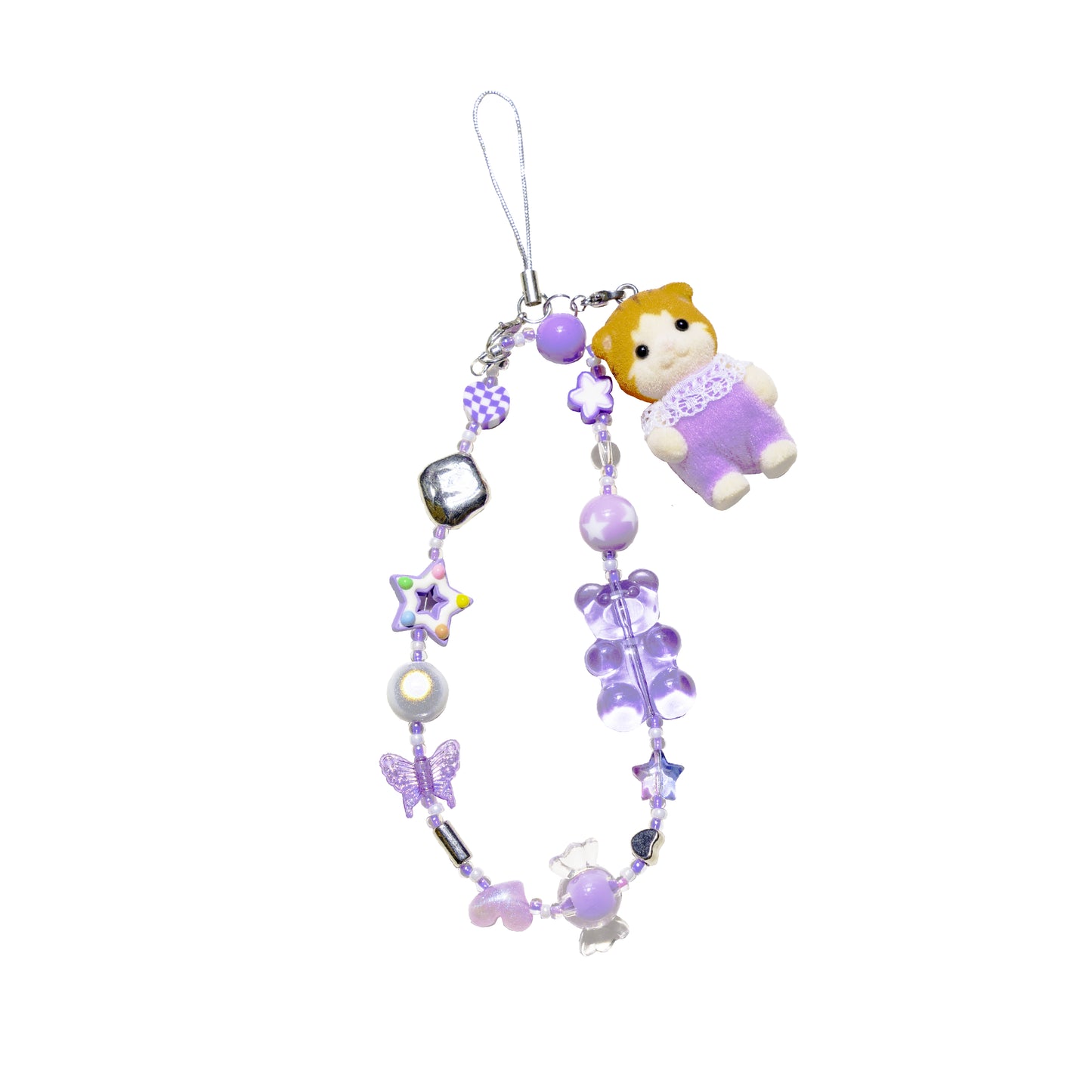 Mangekyo - Sylvanian Families v3 - Baby Maple Cat Phone Charm (Purple)