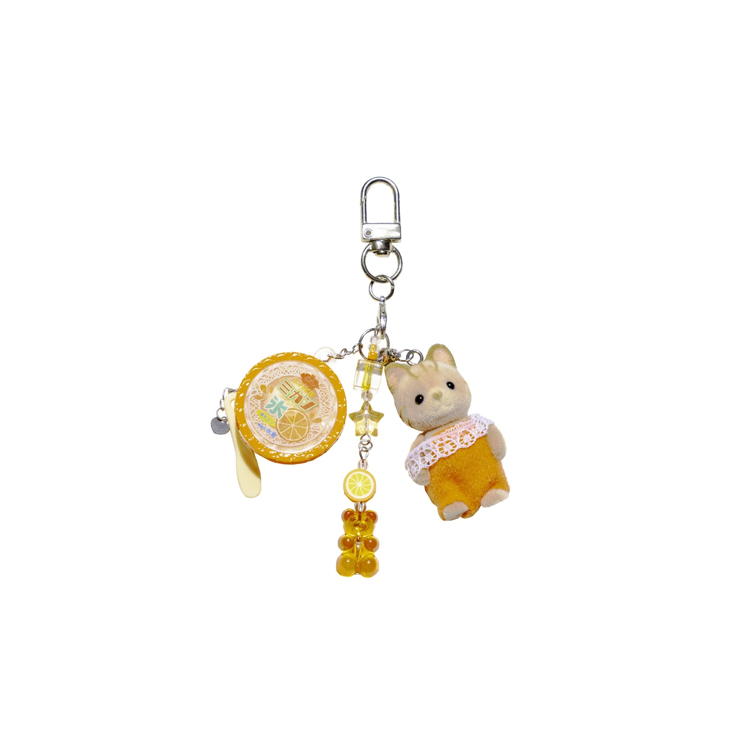 Mangekyo - Sylvanian Families v3 - Baby Striped Cat Keychain (Orange)