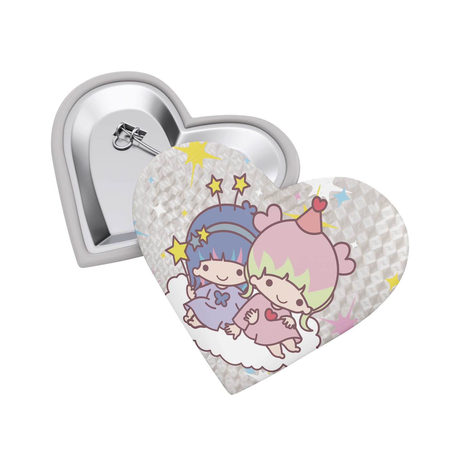 PRISM - Heart Shape Sparkling Badge (Prism Twins Star)