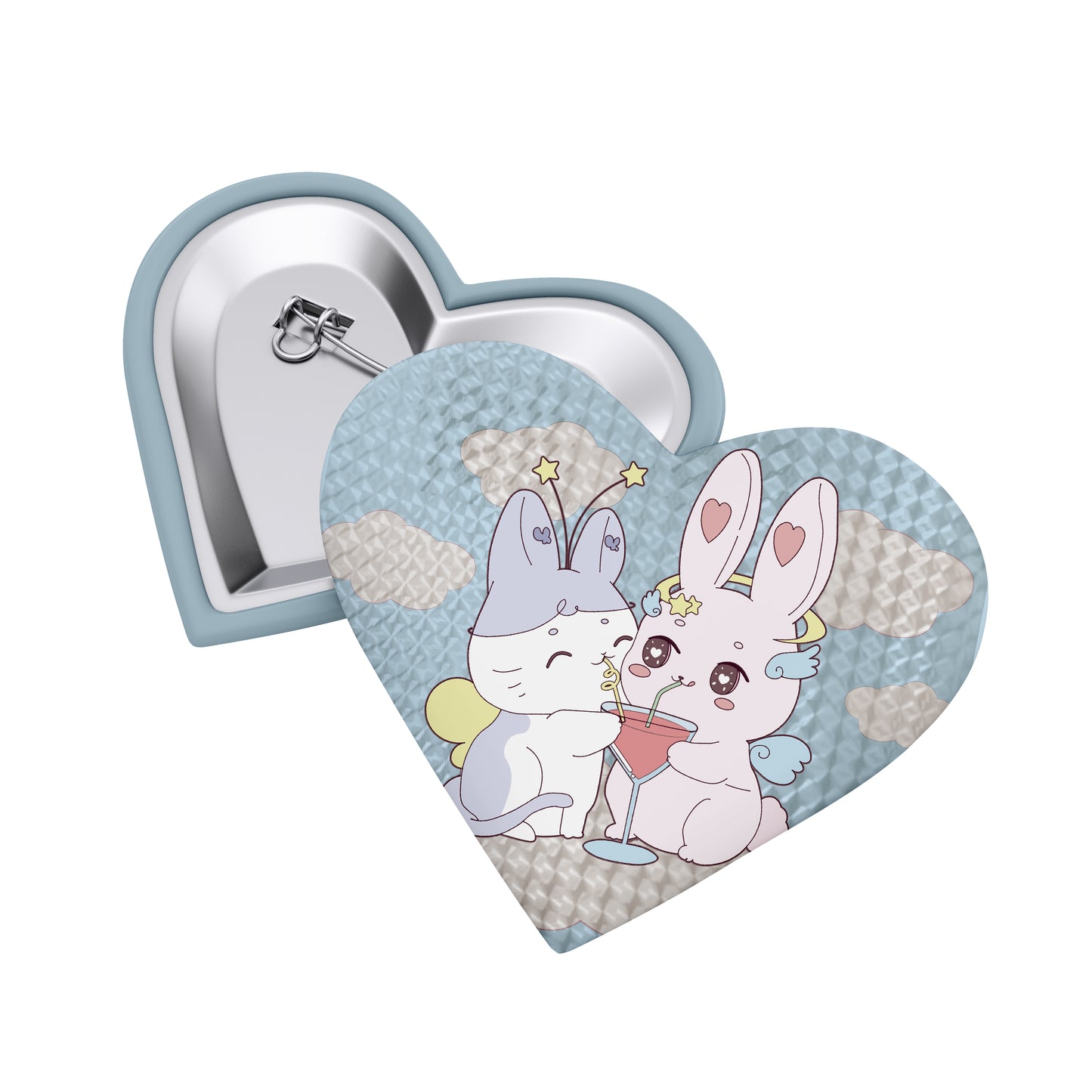 PRISM - Heart Shape Sparkling Badge (Animal Form)