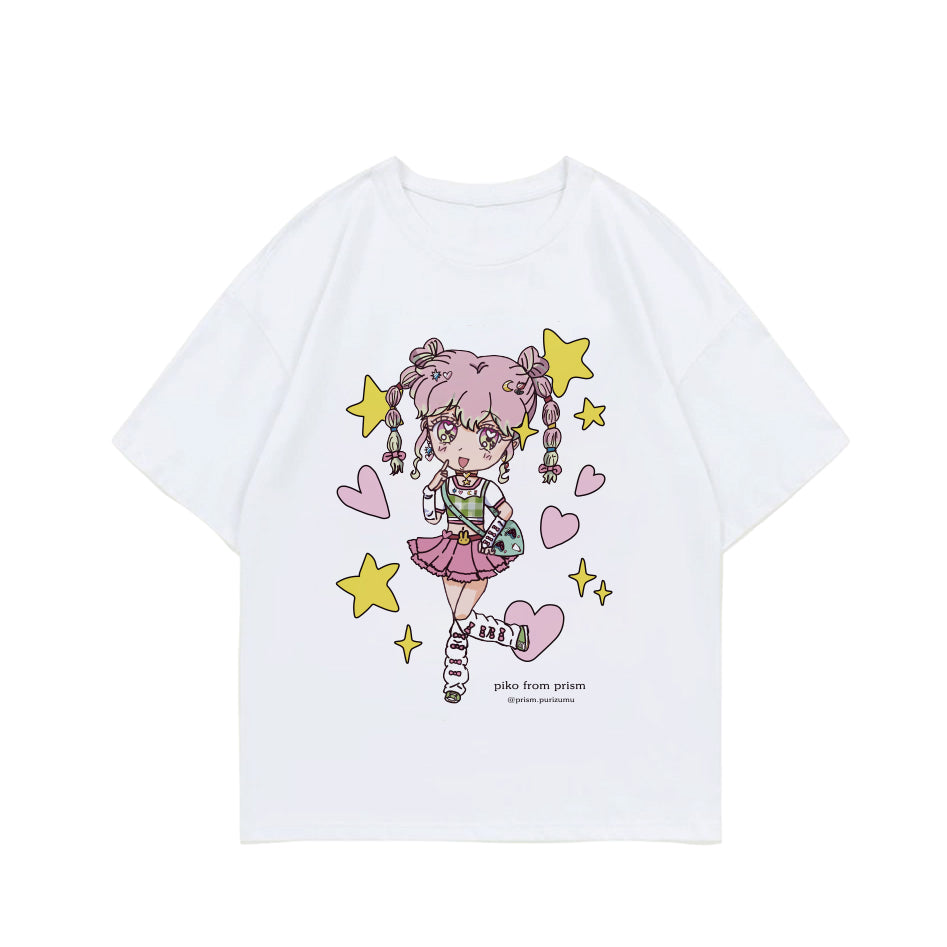 PRISM - Piko Hand Drawn T-Shirt (WHITE)