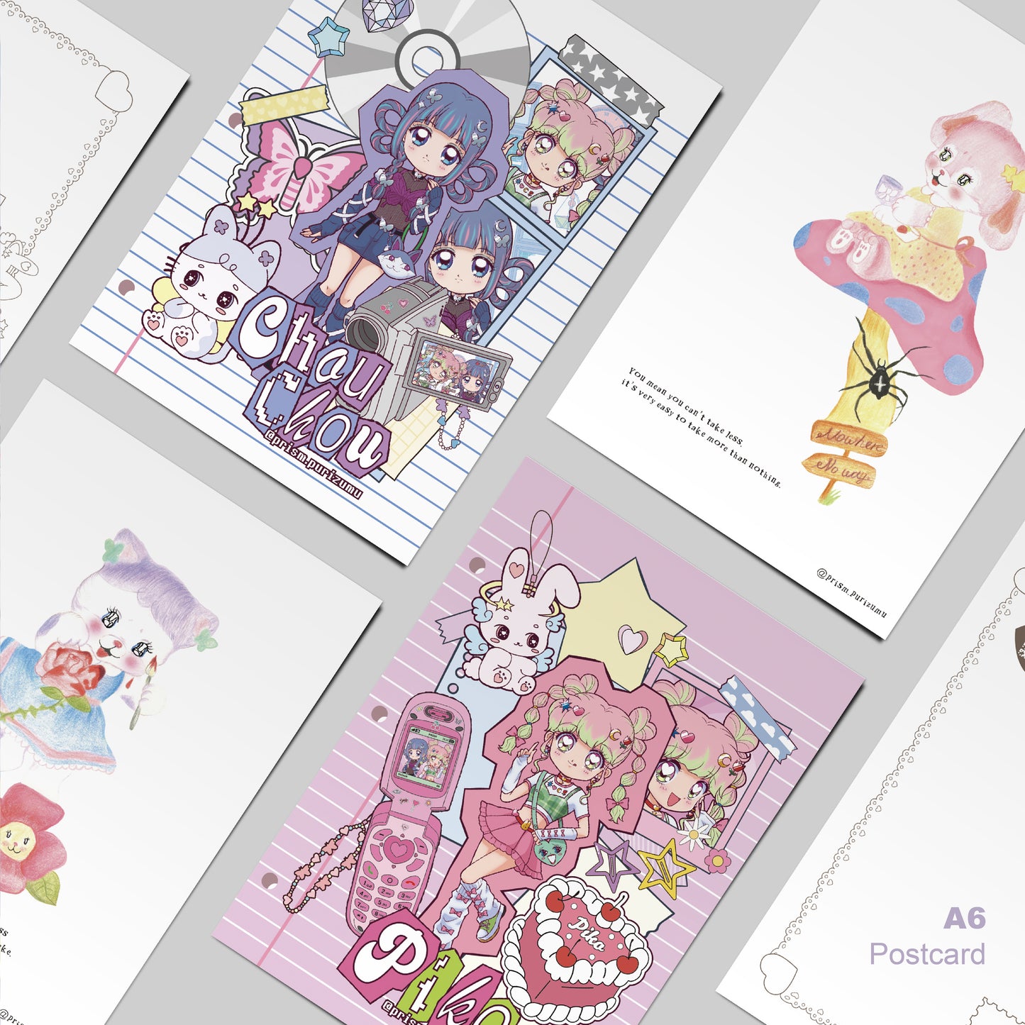 PRISM - Psilocybe - Alice in the Wonderland (A6 Postcard Set )