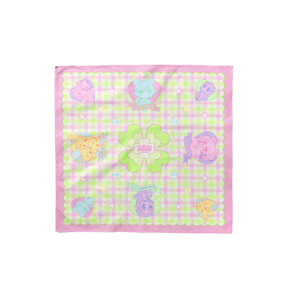 PRISM - v3 Square Scarf / Bandana (Pink & Green)