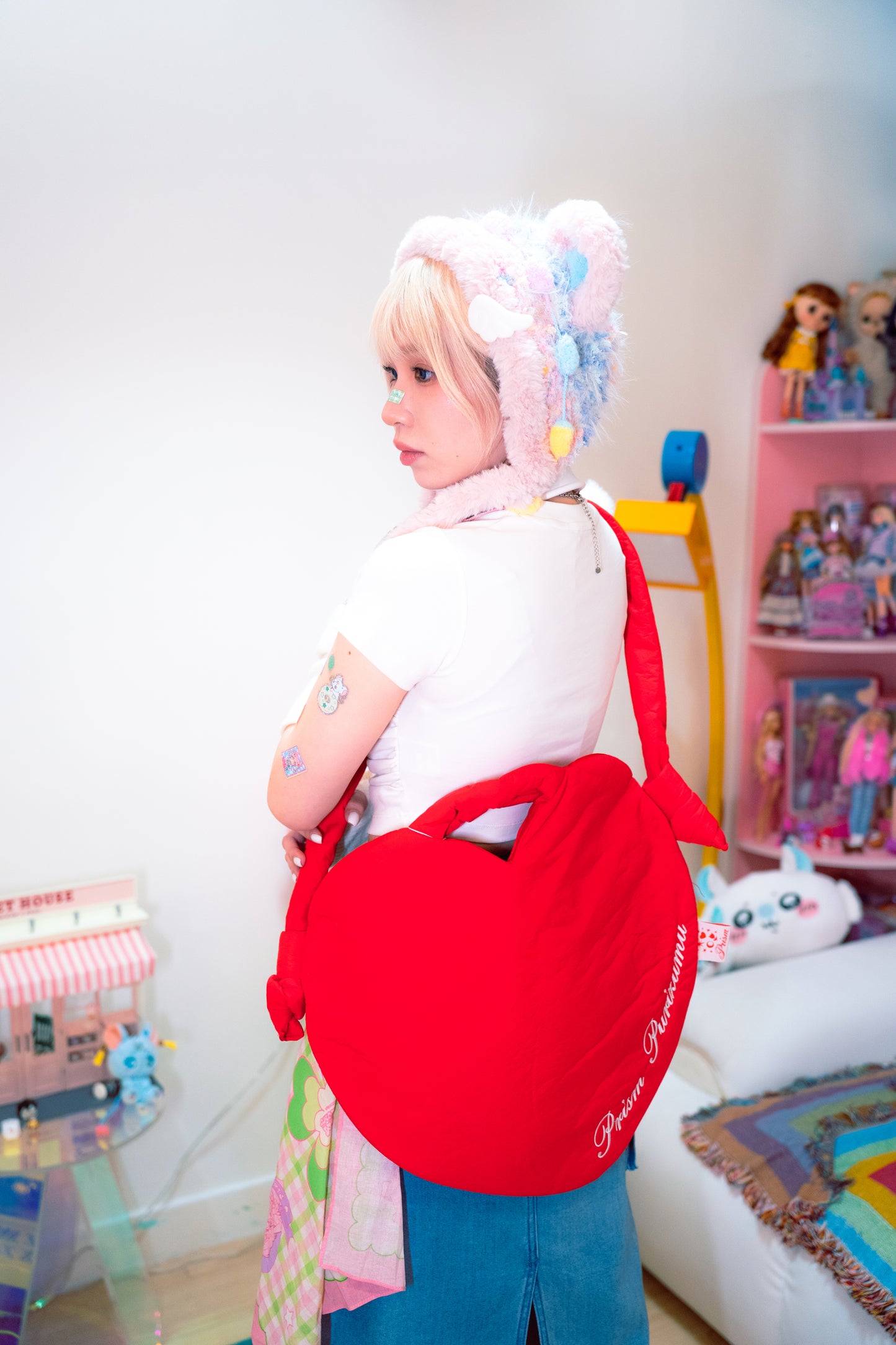 PRISM - Puffy Heart Bag (RED)