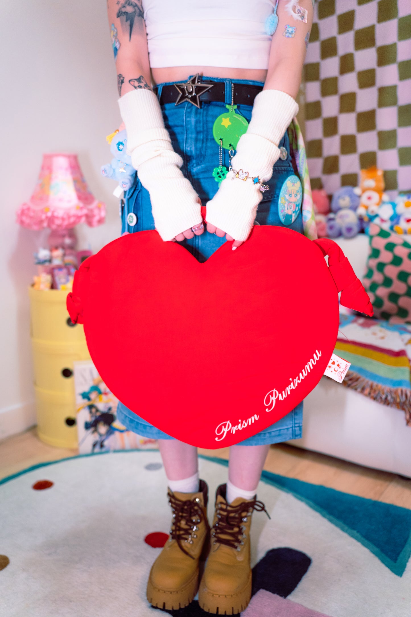 PRISM - Puffy Heart Bag (RED)
