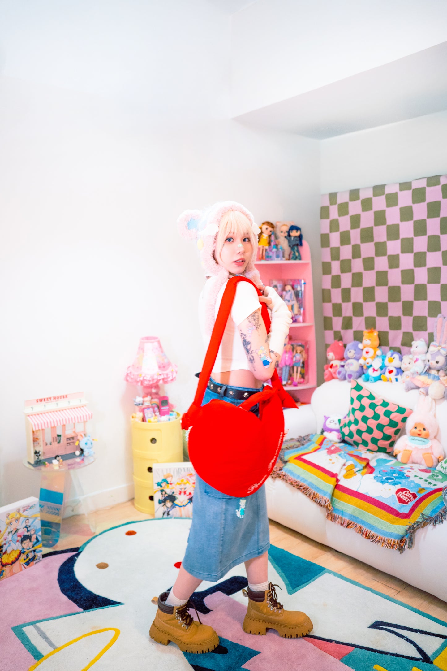 PRISM - Puffy Heart Bag (RED)
