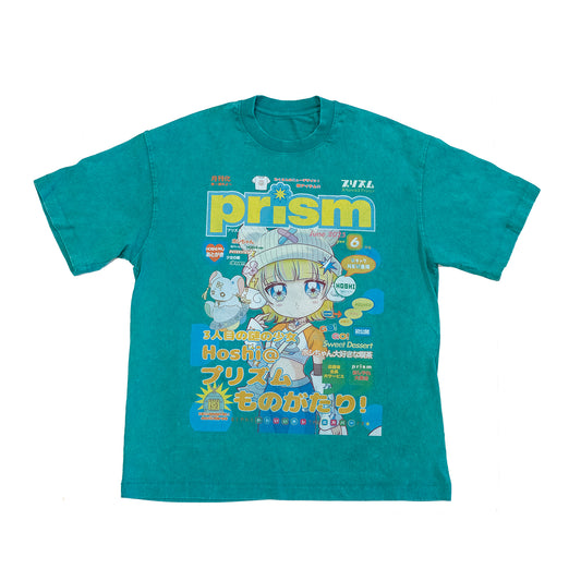 Oversized T-Shirt Green - Hoshi Magazine Band Tee