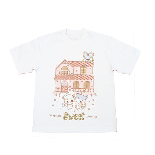 Regular Fit T-Shirt White - Home Sweet Home