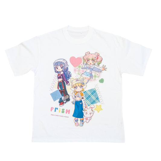 Regular Fit T-Shirt White - PRISM Patchwork