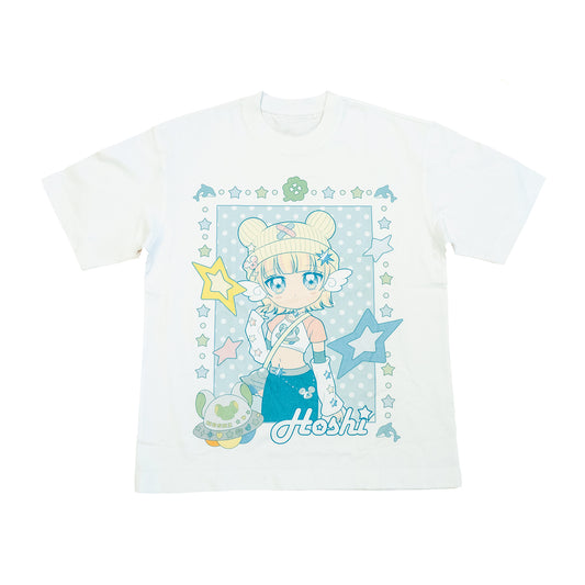 Regular Fit T-Shirt White - Hoshi Rectangle