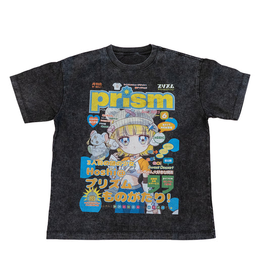 Oversized T-Shirt Black - Hoshi Magazine Band Tee