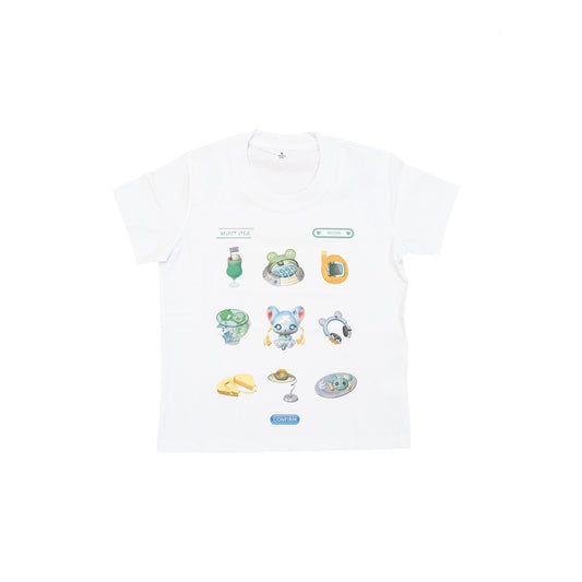Slim Fit T-Shirt White - the825thdream 3D Hoshi