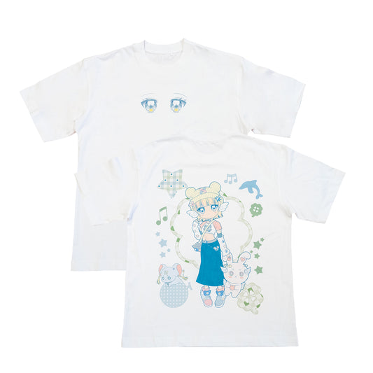 Regular Fit T-Shirt White - Hoshi Eyes