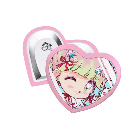 PRISM -  Heart Shape Sparkling Badge (PIKO)