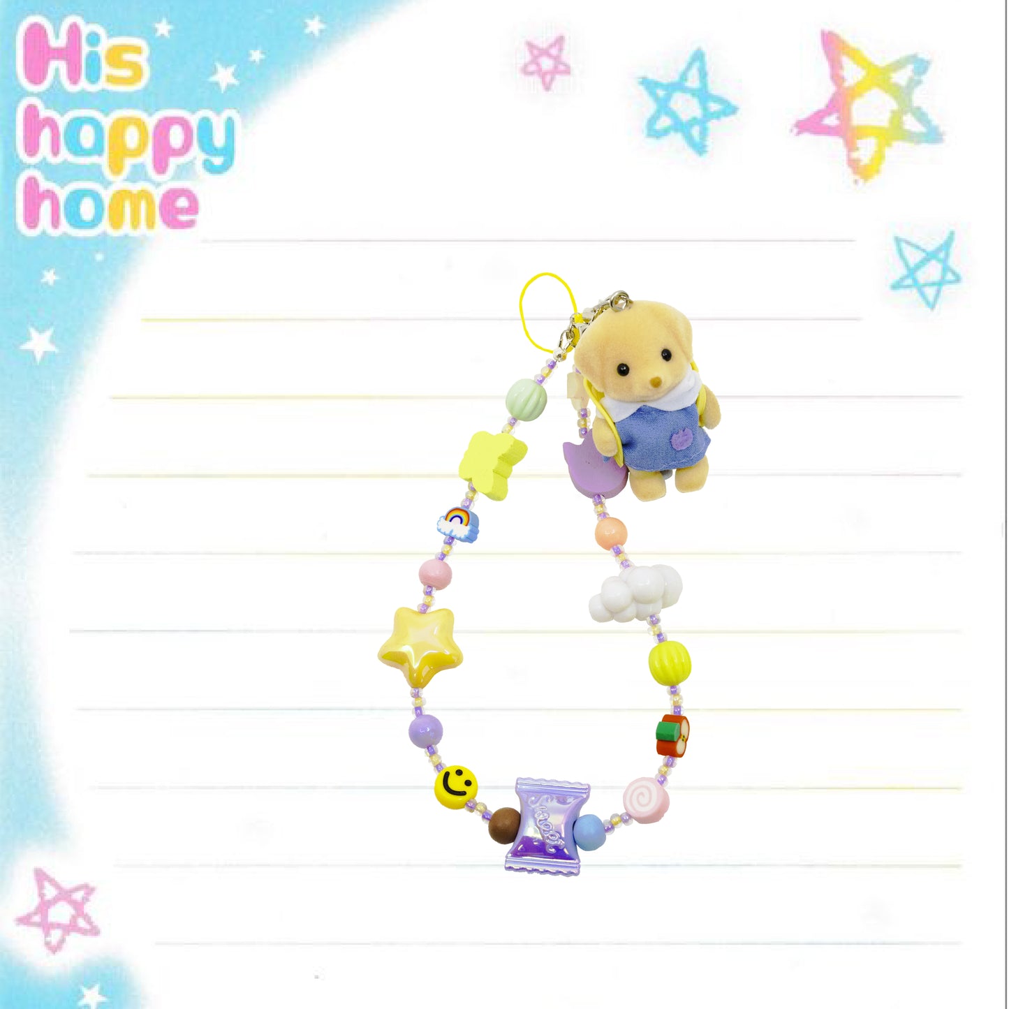 Mangekyo - Sylvanian Families v3 - Baby Toy Poodle (Kindergarten) Phone Charm