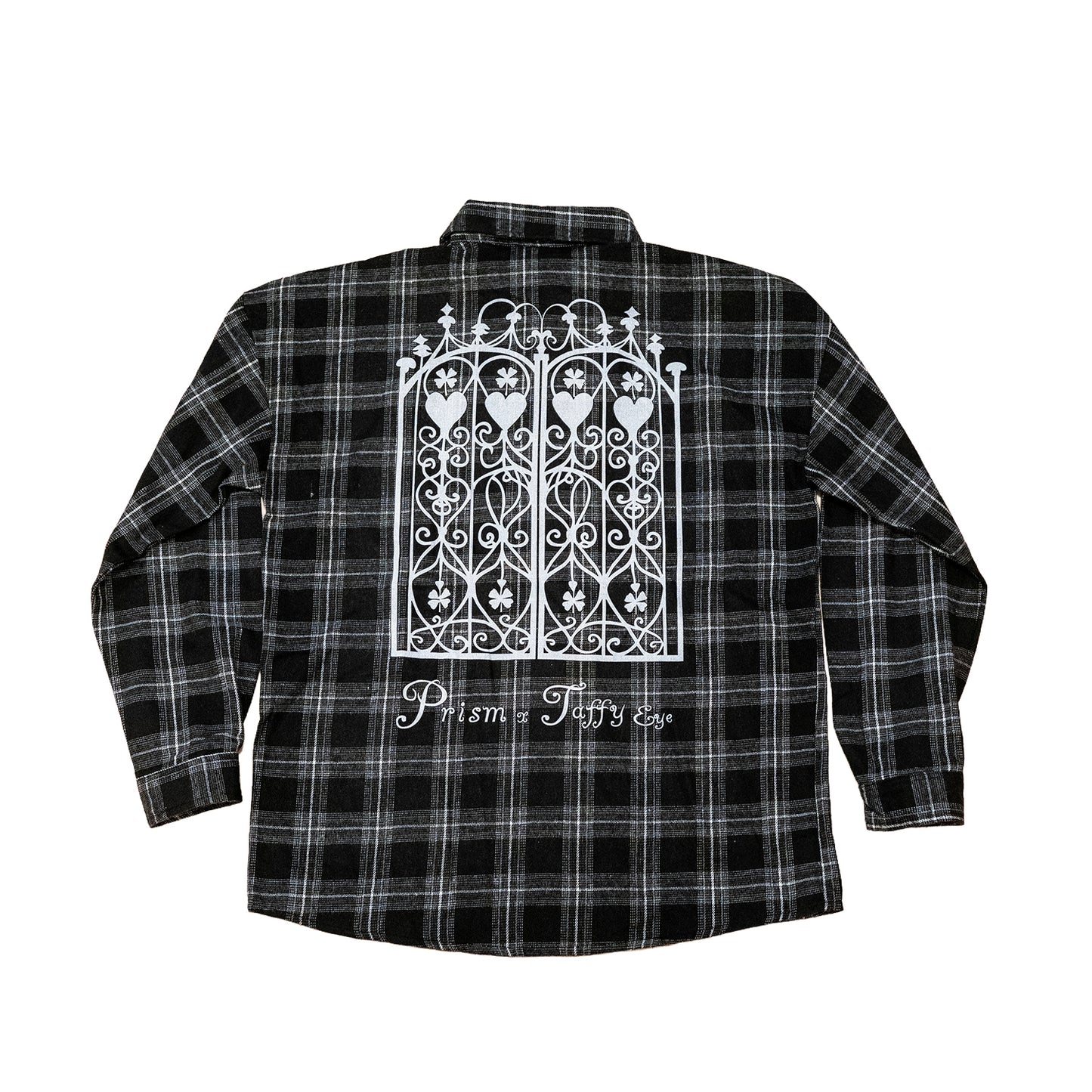 PRISM x Taffy.Eye - Button Down Shirt - Black Checker - Monochrome Chou Chou