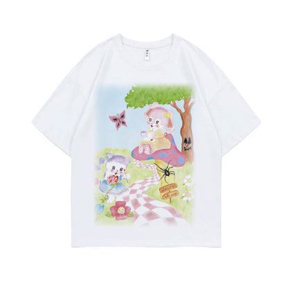 PRISM - T-Shirt - Psilocybe Alice Full Drawing