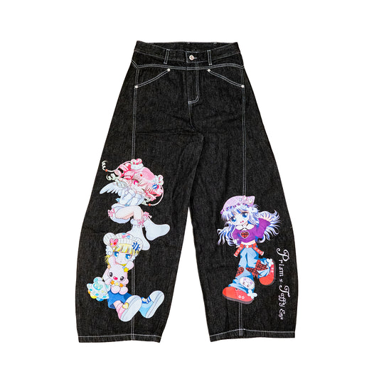 PRISM x Taffy.Eye - Curved Jeans - Piko, Chou Chou and Hoshi